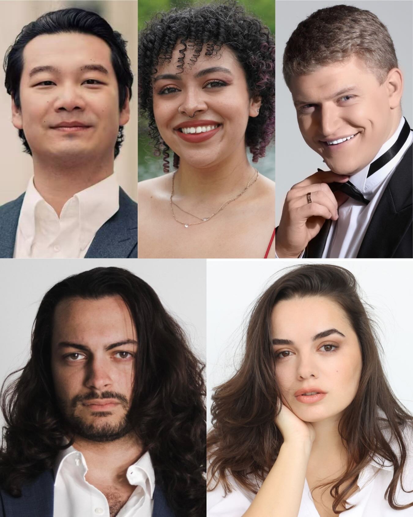 Introducing the ✨ 2025/2026 Spring CLA Vocal Academy Resident Artists ✨

George Baolin- Bass- Baritone
Miastasha Gonzalez-Colon- Mezzo-Soprano: @miastasha 
Alexei Kuznietsov- Baritone: @alexeikuznietsov 
Fernando Silva Gorbea- Tenor: @musicafs 
Estel