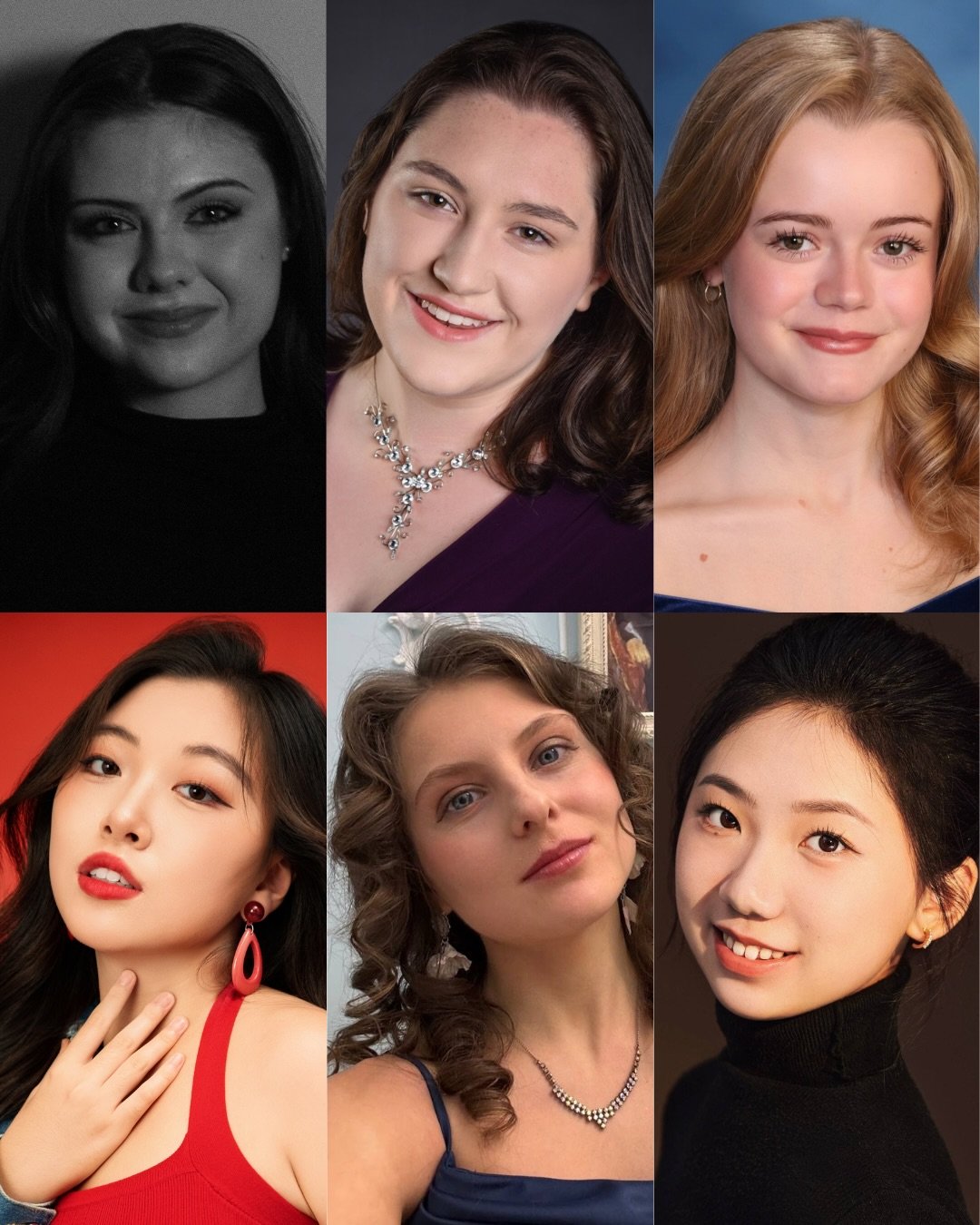 🎶 Introducing the 2026 CLA Mozart Artists! 🎶

Fist Slide:

Hadassah Cot&eacute;, Soprano: @hadassah.cote 
Eloise Fox, Soprano: @el_fox_sings 
Iris Whalen, Soprano: @iriswhalensoprano 
Luna Huang, Soprano
Daria Tiuliagina, Soprano
Xiaonan (Charlotte