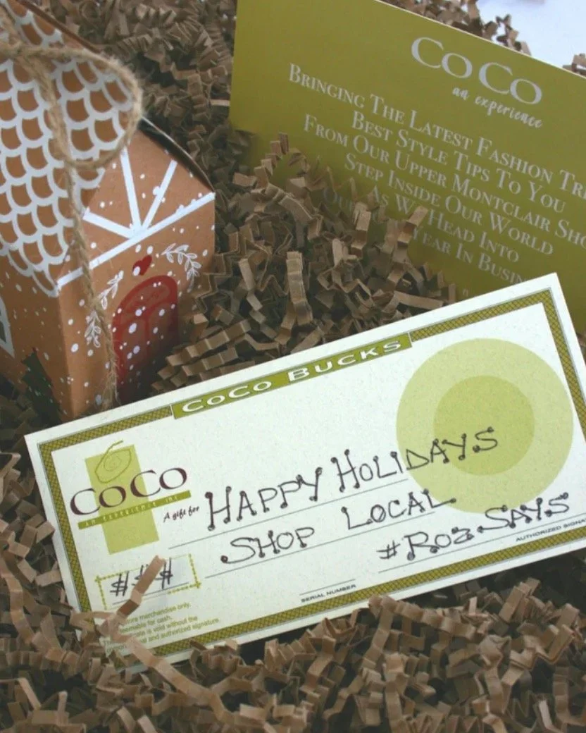 #RozSays we've got the ONE-SIZE-FITS-ALL gift for that gal on your Christmas list! The Co Co Bucks Gift Certificate is available in any denomination. 

Plus, we're OPEN EVERY DAY TIL CHRISTMAS to make your holiday shopping stress-free! #seeyouatcoco 