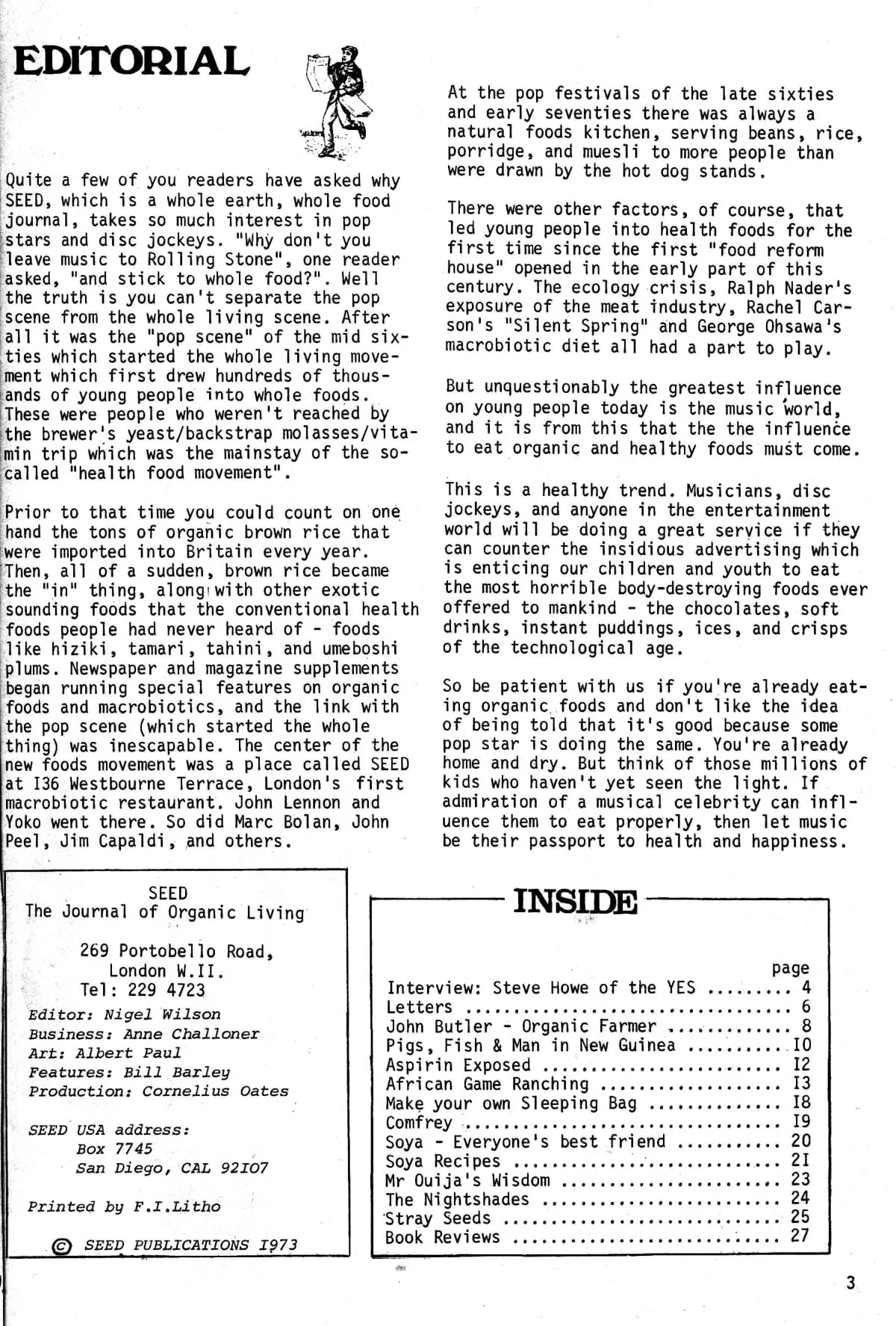 Seed Vol.2 No.6 June 1973 p.3