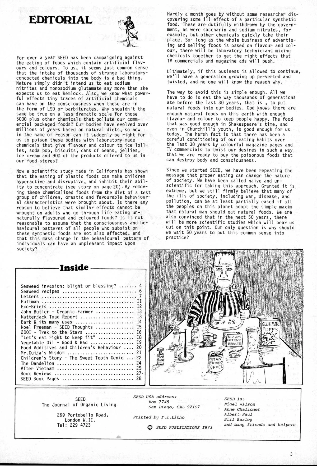 Seed Vol.2 No.7 July 1973 p.3