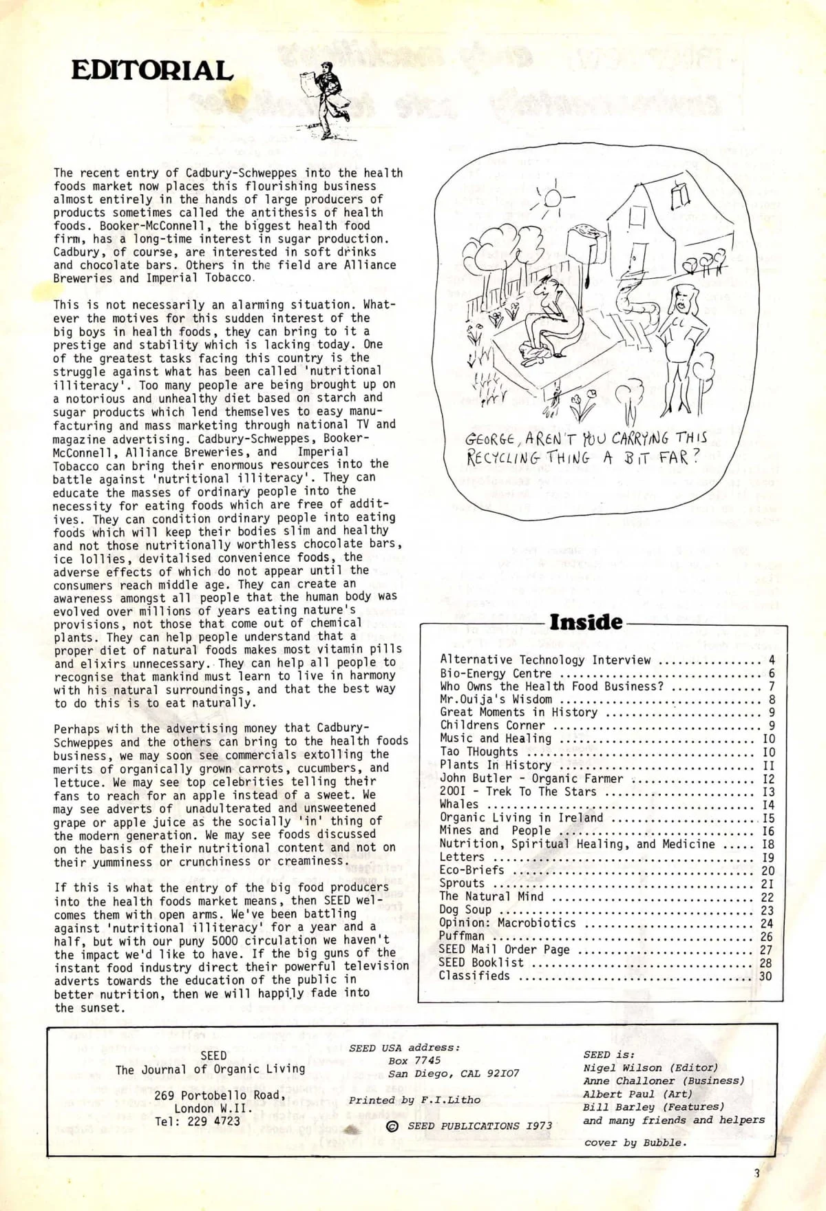 Seed Vol.2 No.8 Aug 1973 p.3