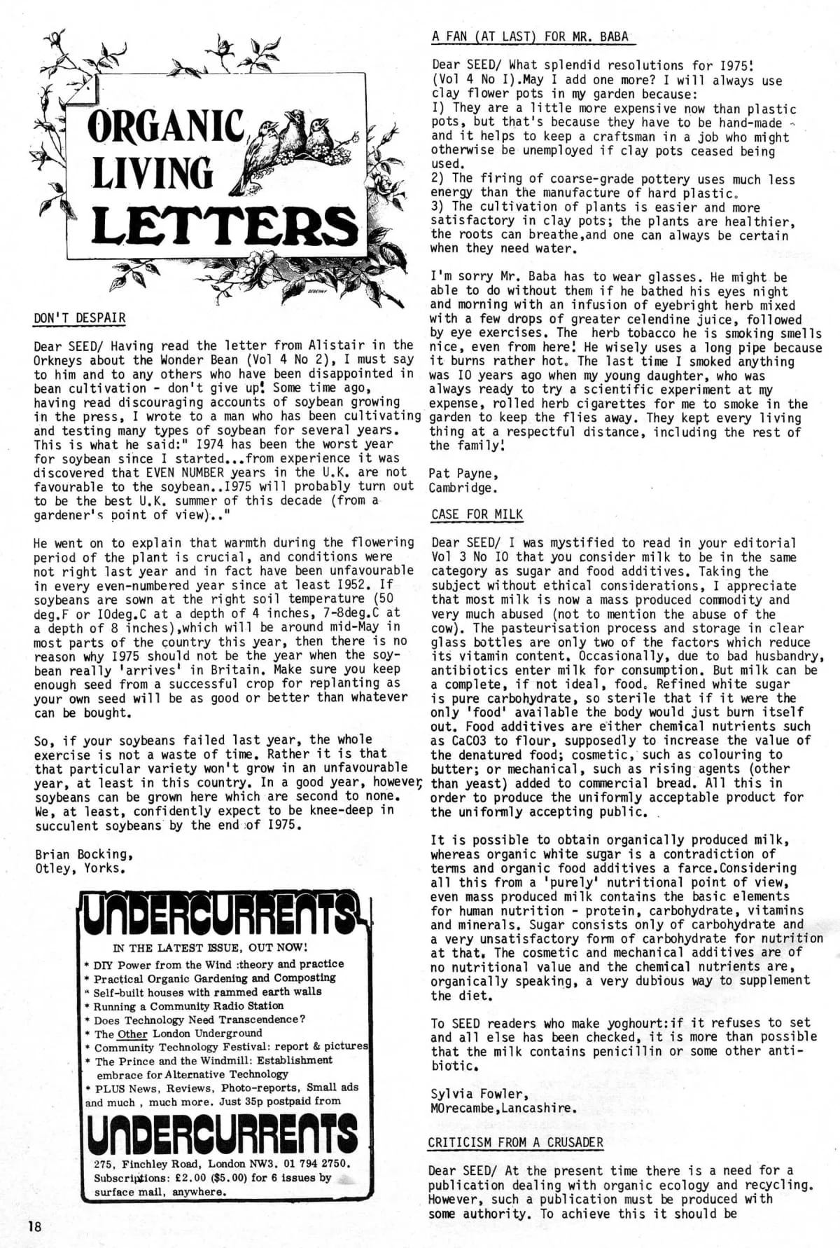 Seed Vol.4 No.3 March 1975 p.18