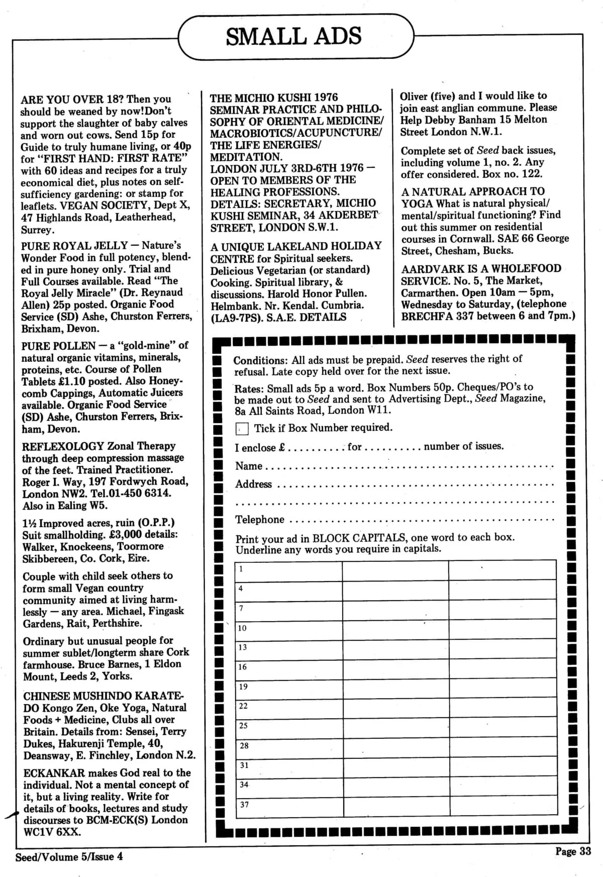 Seed Vol.5 No.4 April 1976 p.33