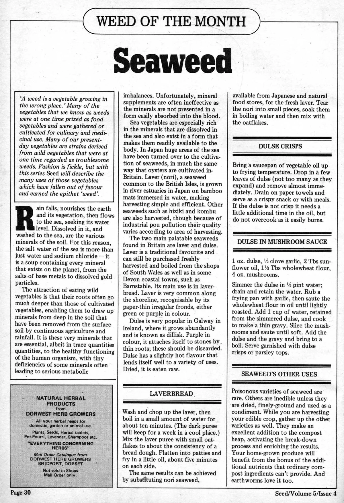 Seed Vol.5 No.4 April 1976 p.30
