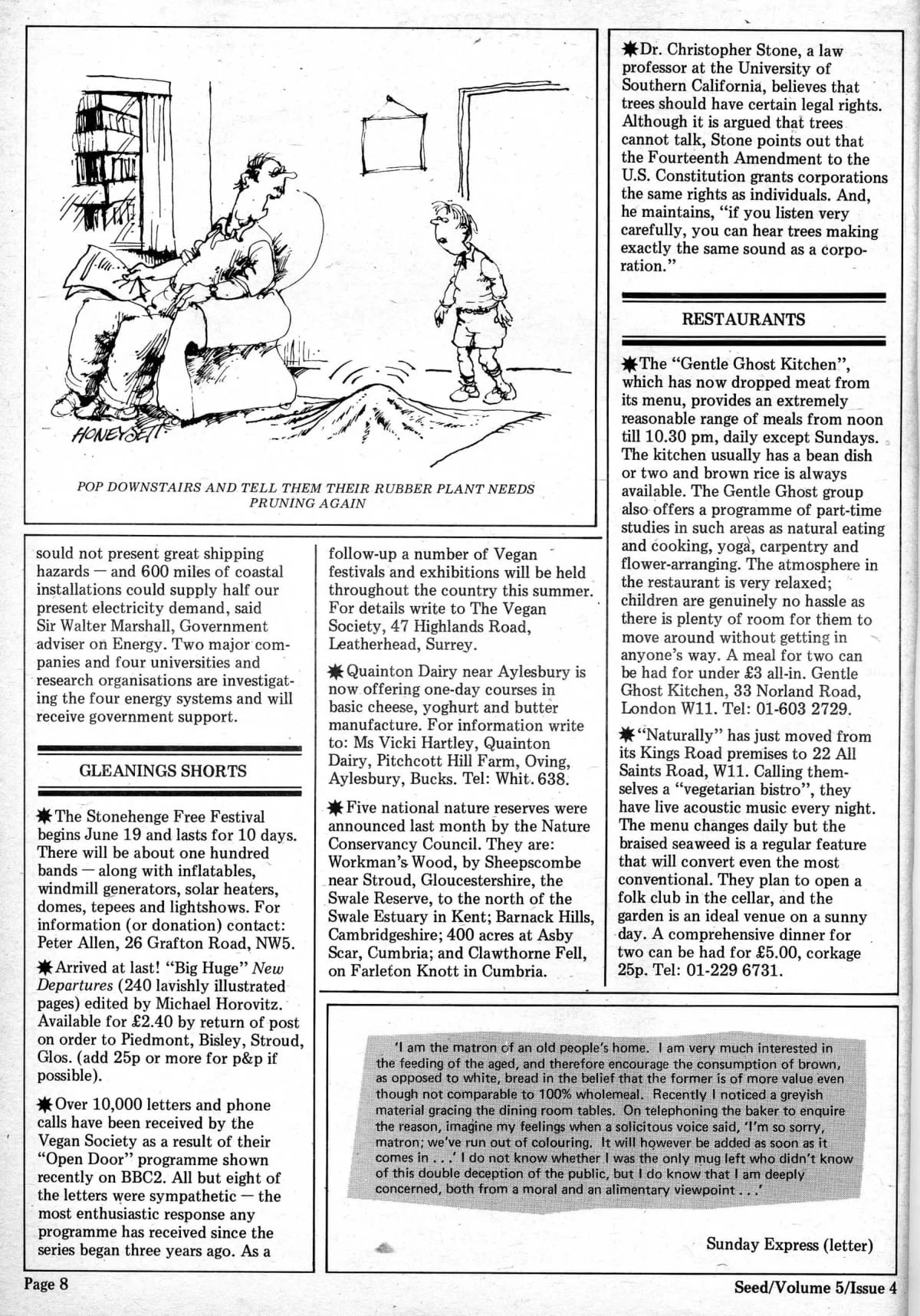 Seed Vol.5 no.4 April 1976 p.8