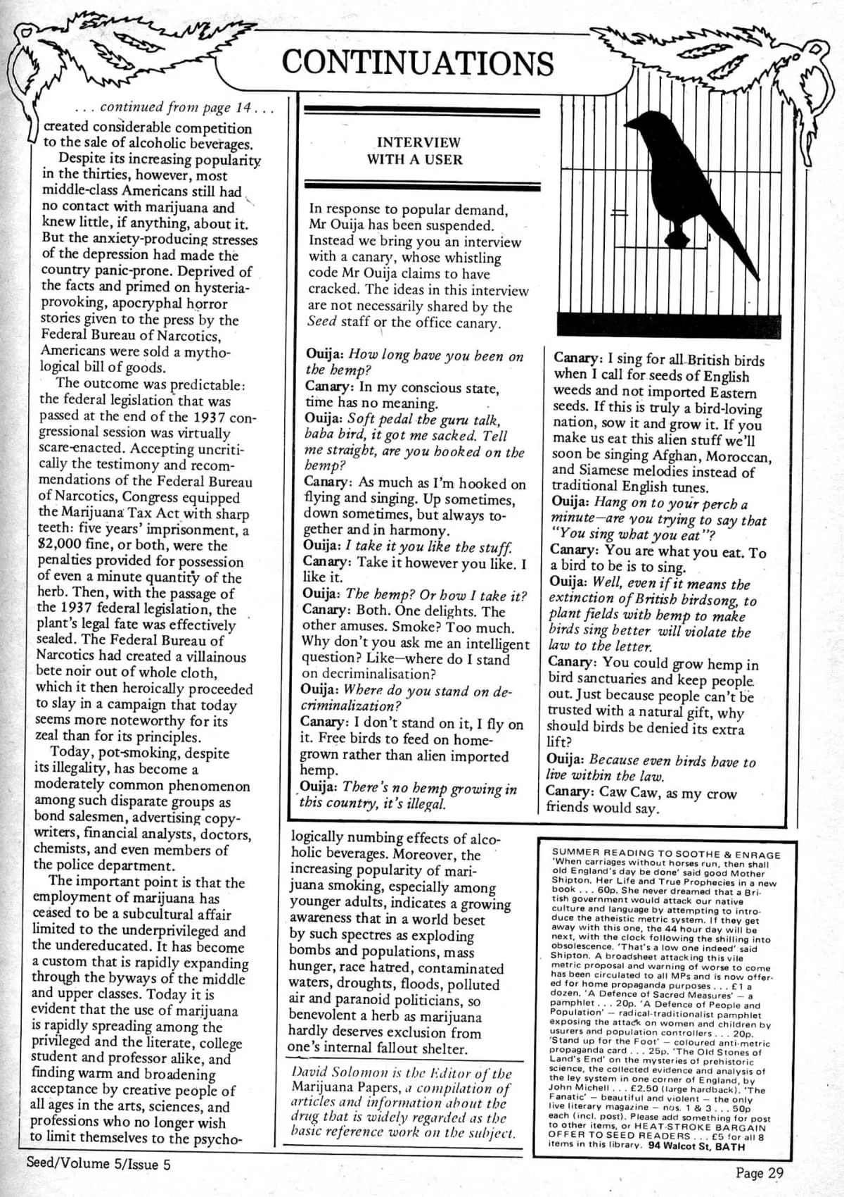 Seed Vol.5 no.5 May 1976 p.29