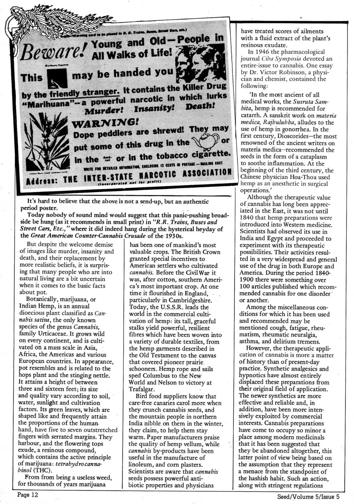 Seed Vol.5 no.5 May 1976 p.12
