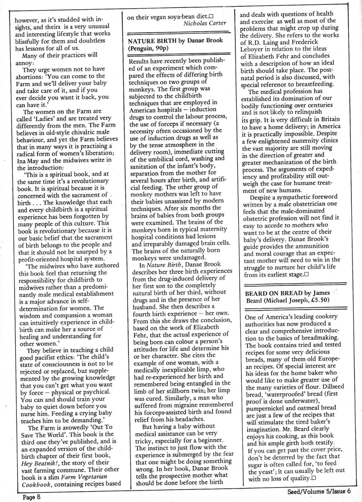 Seed Vol.5 no.6 June 1976 p.8