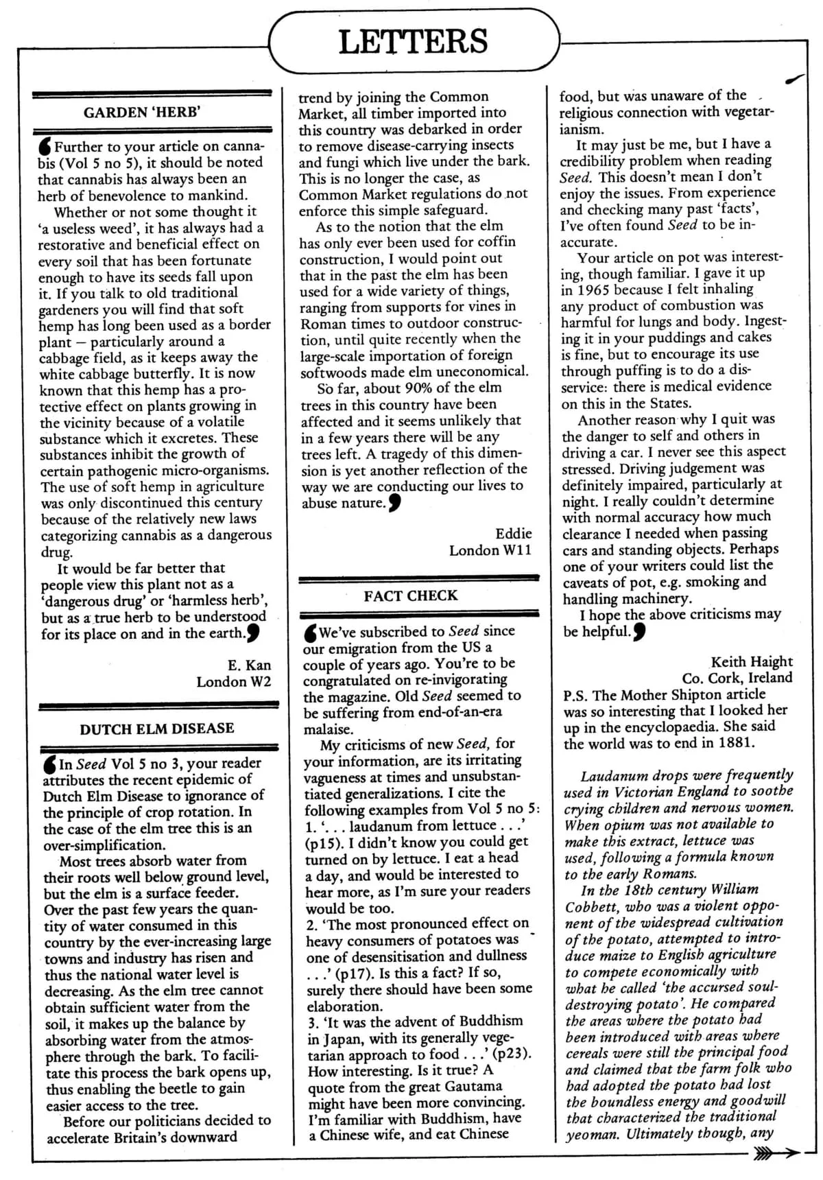 Seed Vol.5 no.6 June 1976 p.2