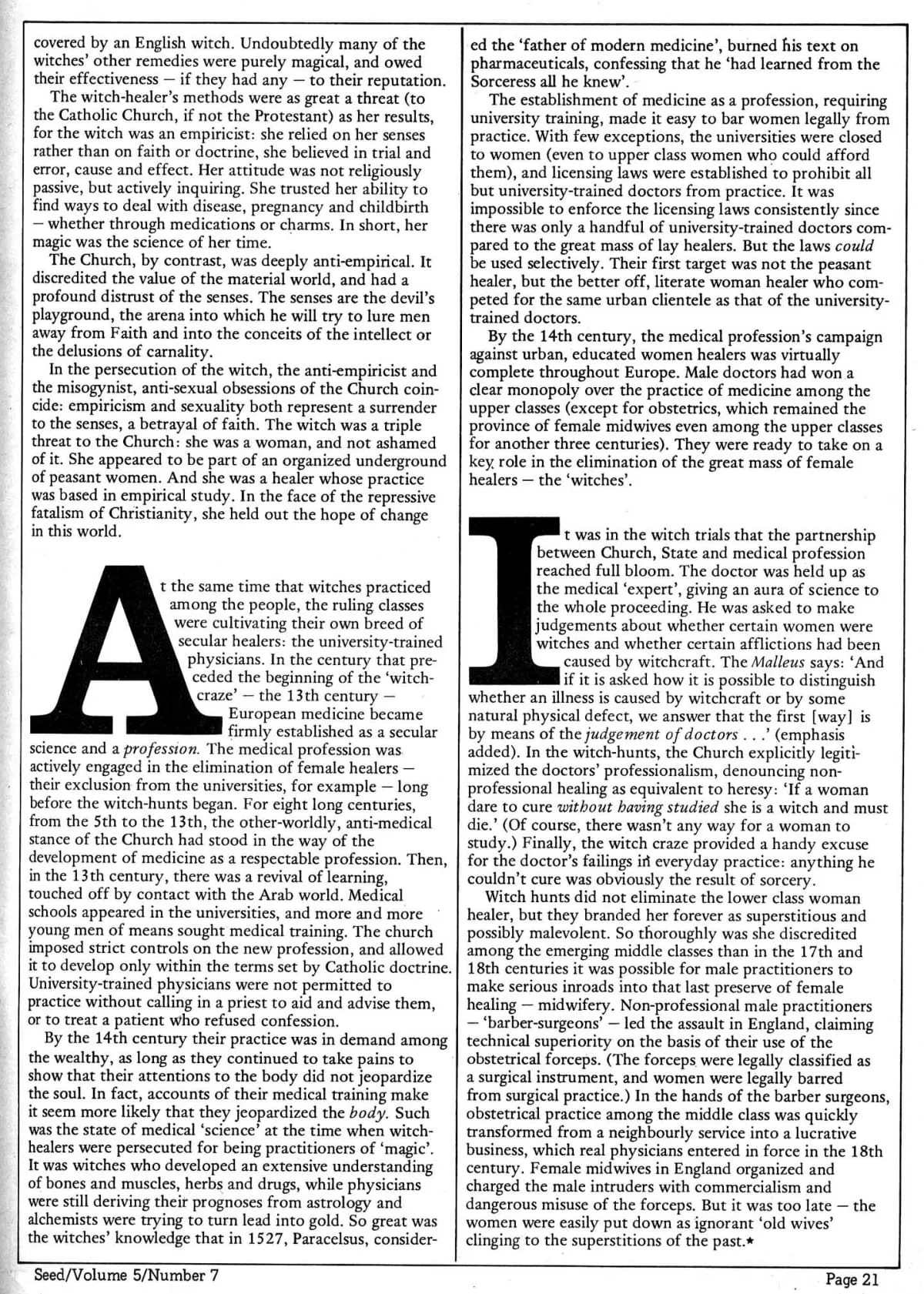 Seed Vol.5 No.7 July 1976 p.21