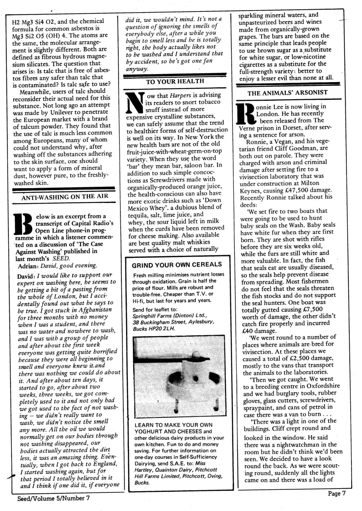 Seed Vol.5 No.7 July 1976 p.7