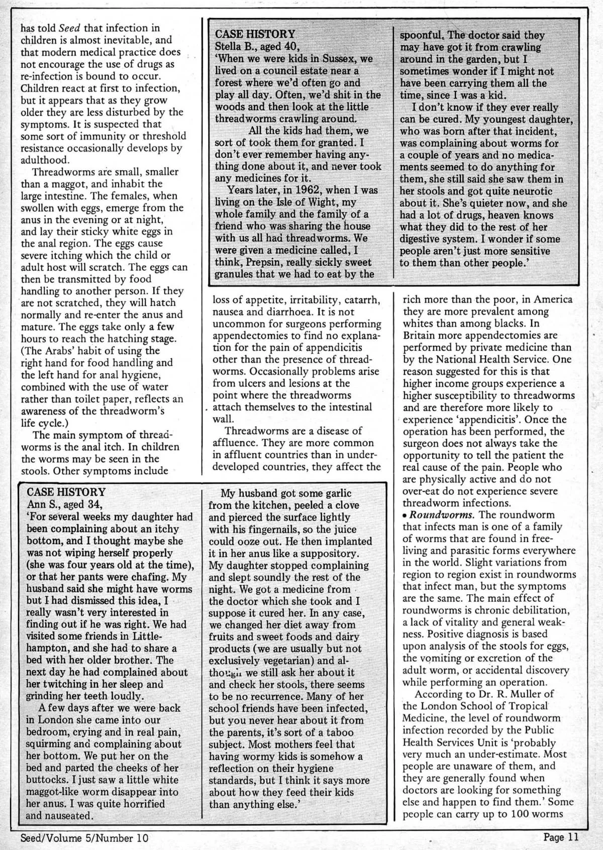 Seed Vol.5 No.10 October 1976 p.13