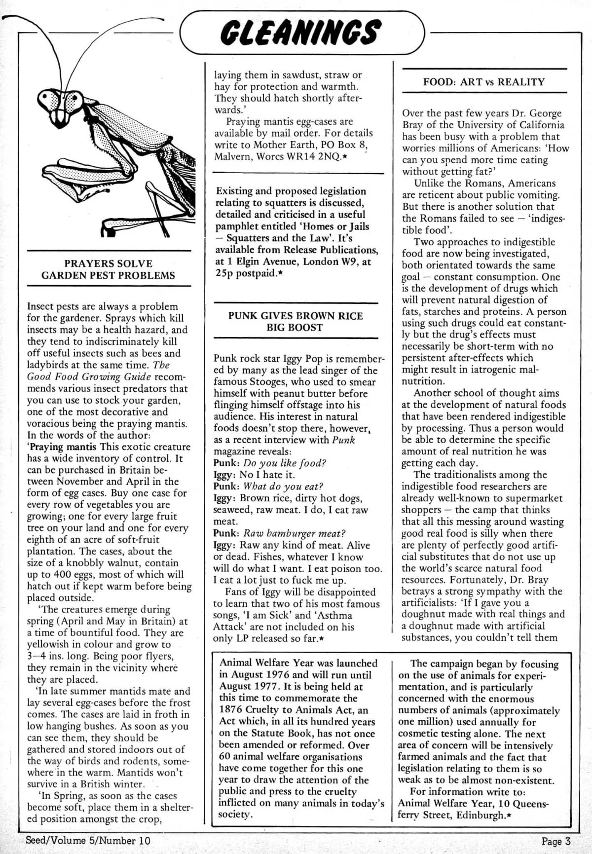 Seed Vol.5 No.10 October 1976 p.5