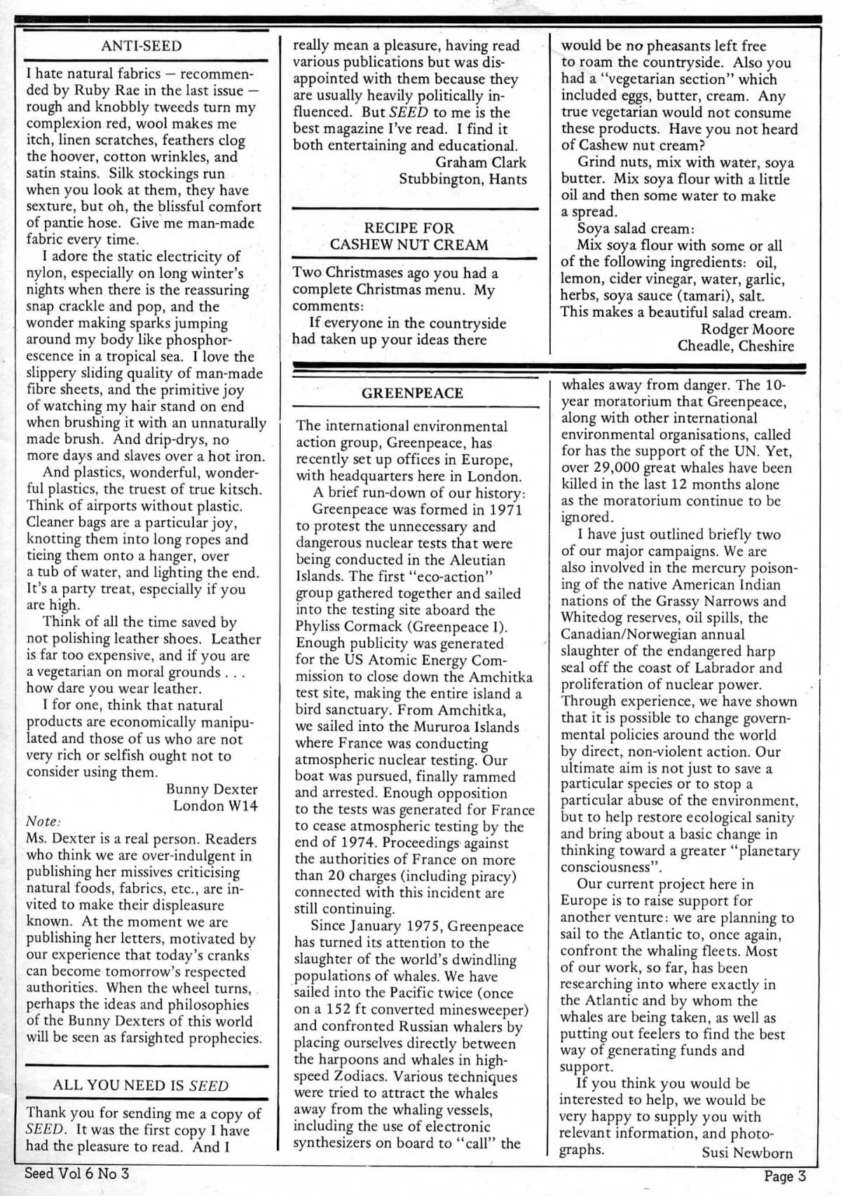 Seed Vol.6 No.3 March 1977 p.3