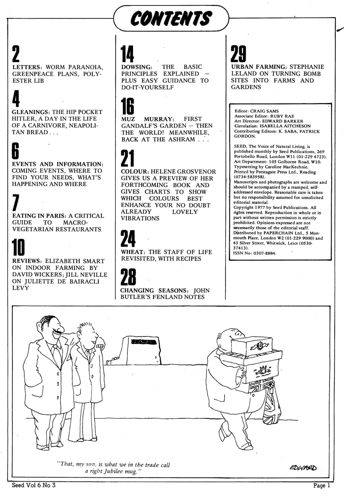 Seed Vol.6 No.3 March 1977 p.1