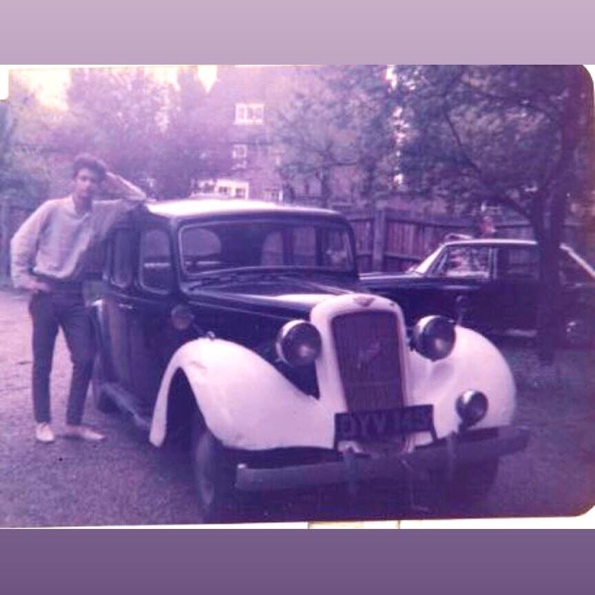 In 1967 I drove an Austin 12, modified with gold paint on the chrome and white fenders