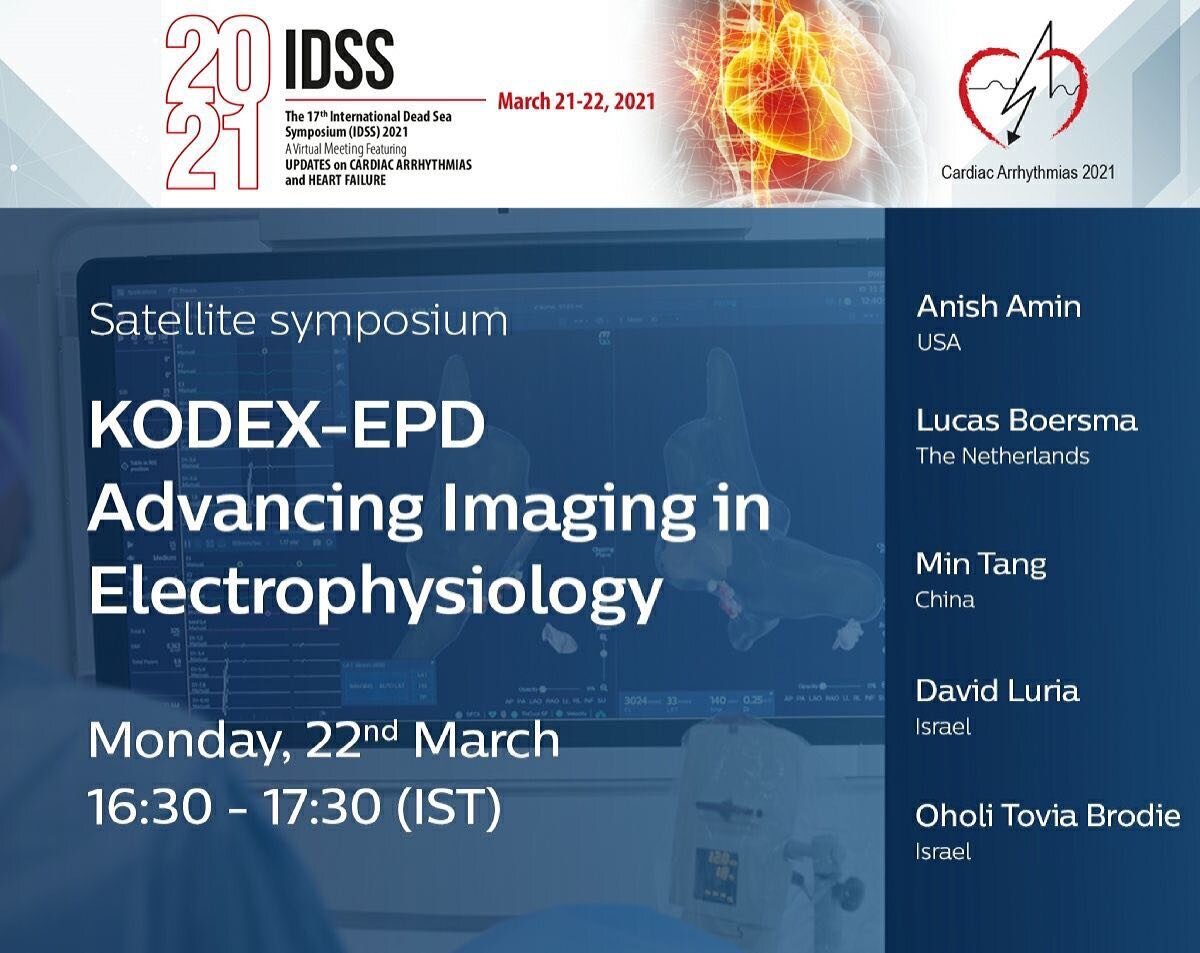 We are proud to be part of the scientific program of the 17th International Dead Sea Symposium, focusing on innovations in Cardiac Arrhythmias and heart failure. We look forward to welcoming you to our virtual Satellite Symposium, on March 22, 16.30 