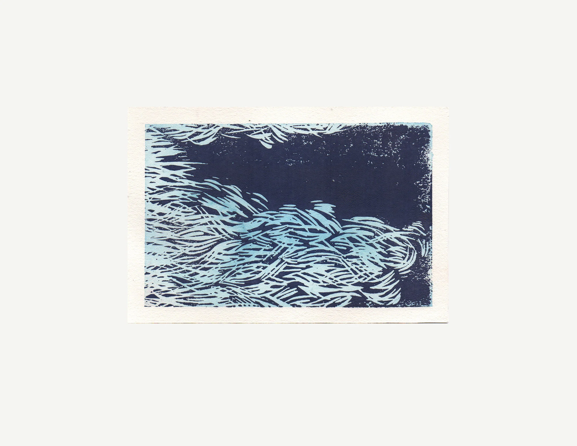 linogravure aquarelle Bianca Scali