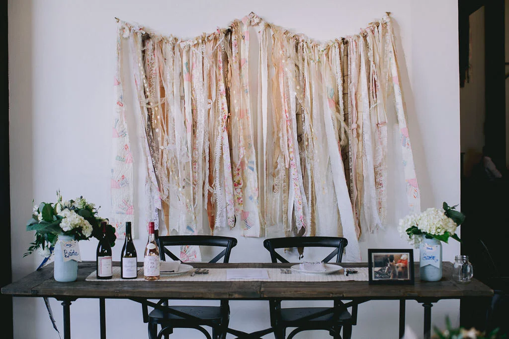 Wedding sweet-heart table