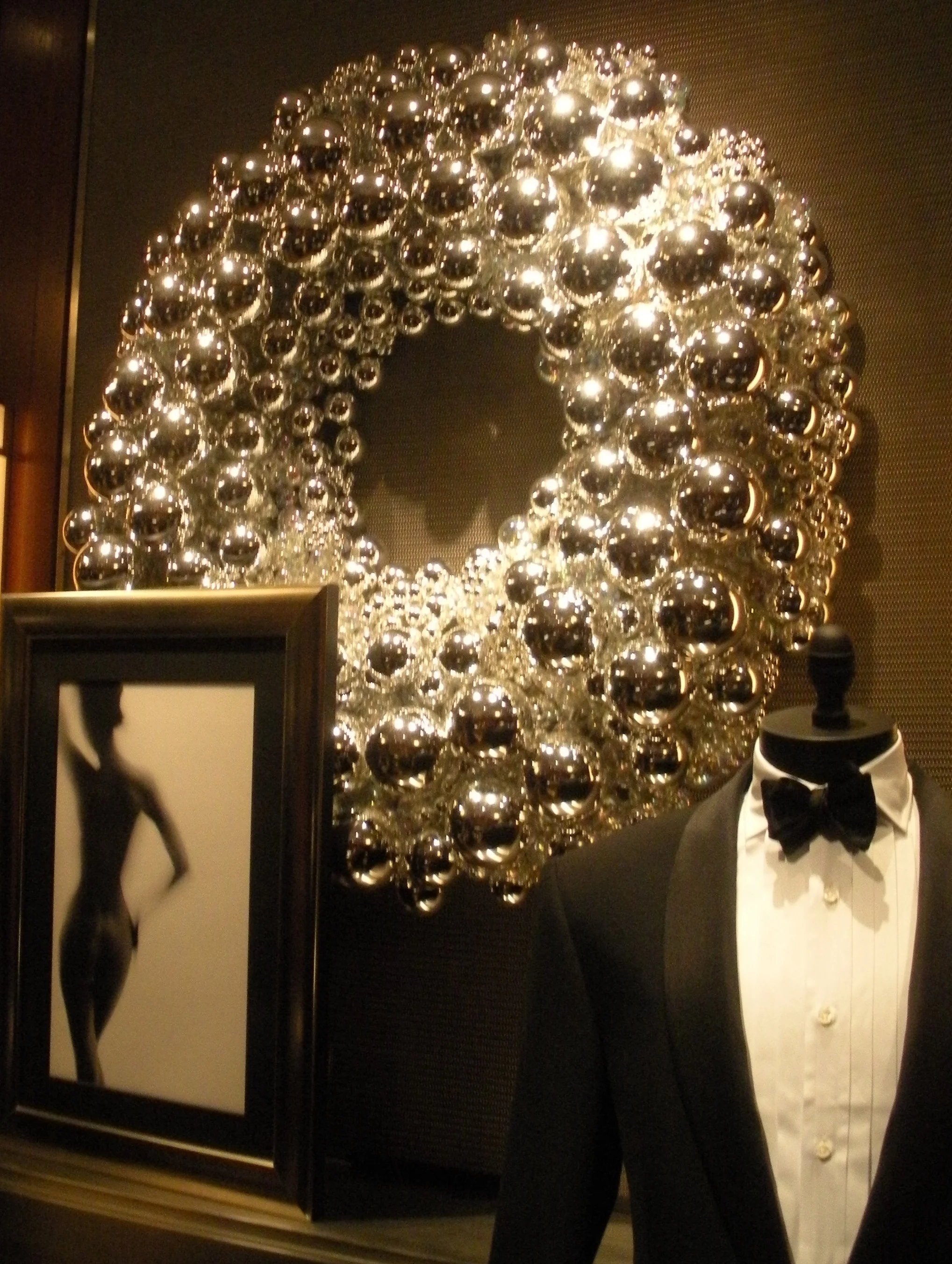 Sliver Glass Wreath