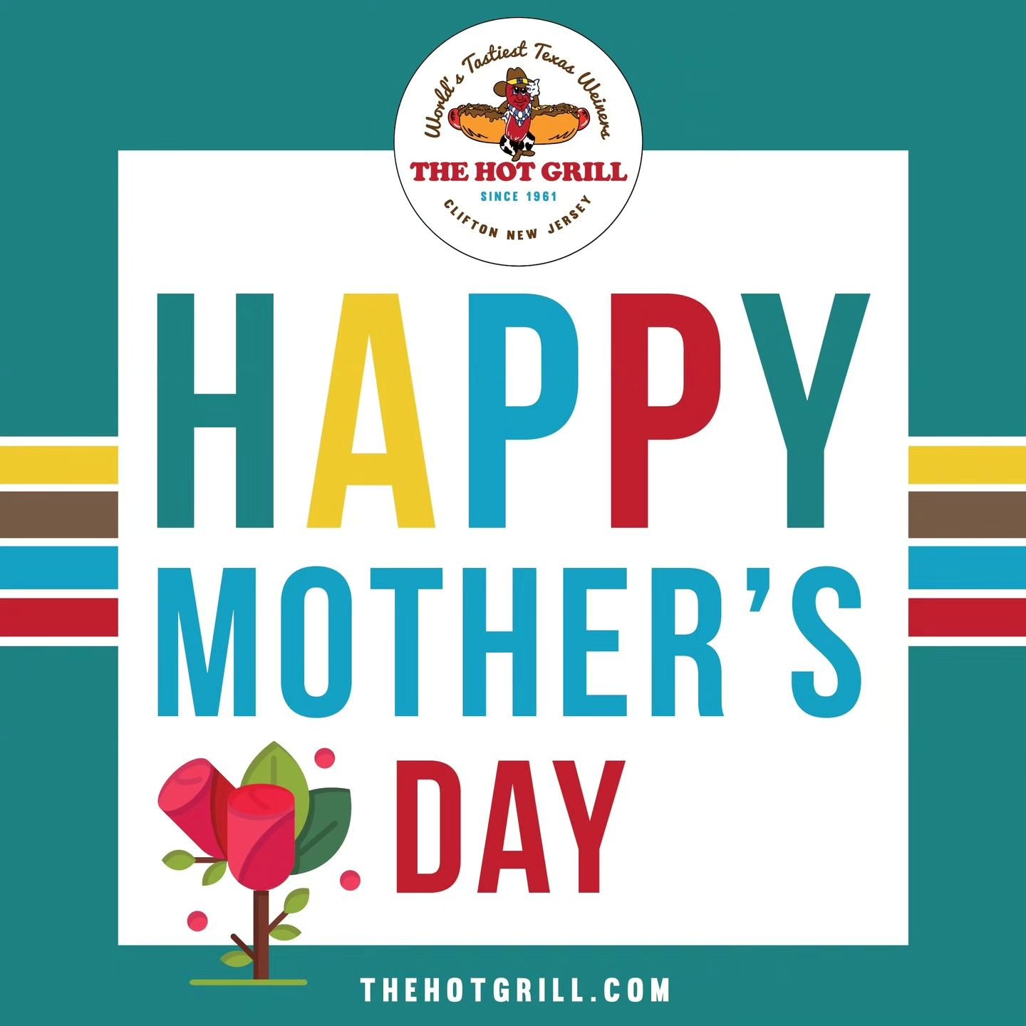A Very Happy Mother's Day! 
We know just the treat for Mom today! 
❤️🌭

#thehotgrillofficial #thehotgrillclifton #669lexingtonave #cliftonnj #worldstastiesttexasweiners