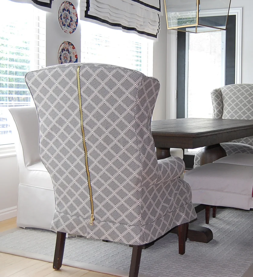 Slipcovered Wingback