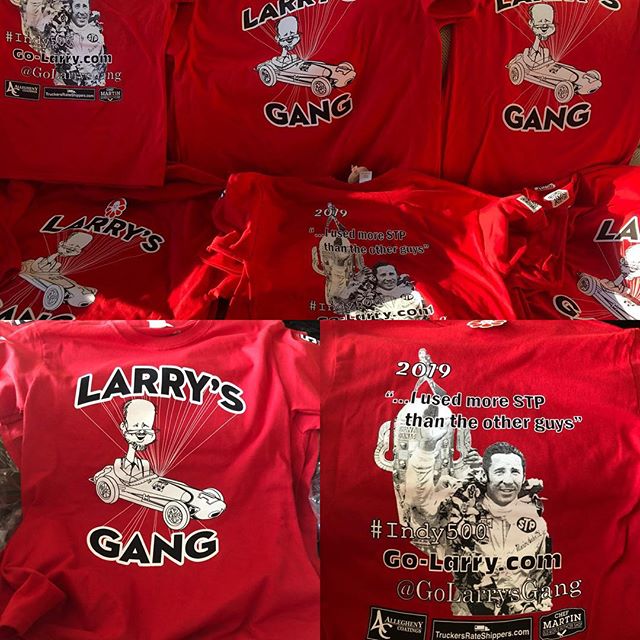 Look for #larrysgang this May @indianapolismotorspeedway