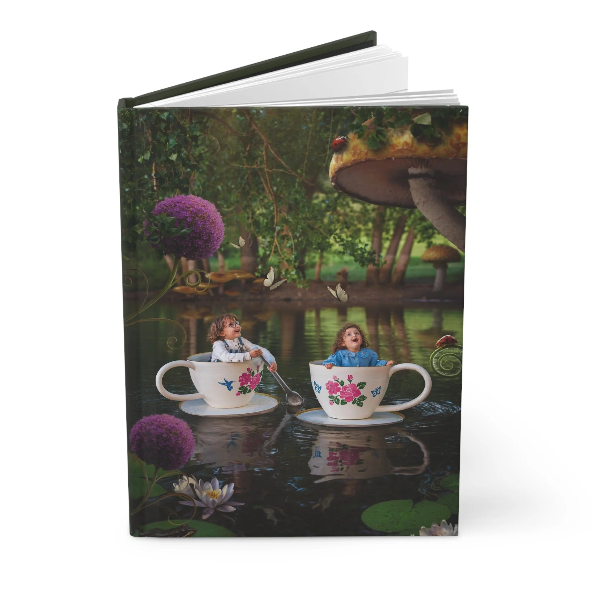 Floating Teacups Hardcover Journal