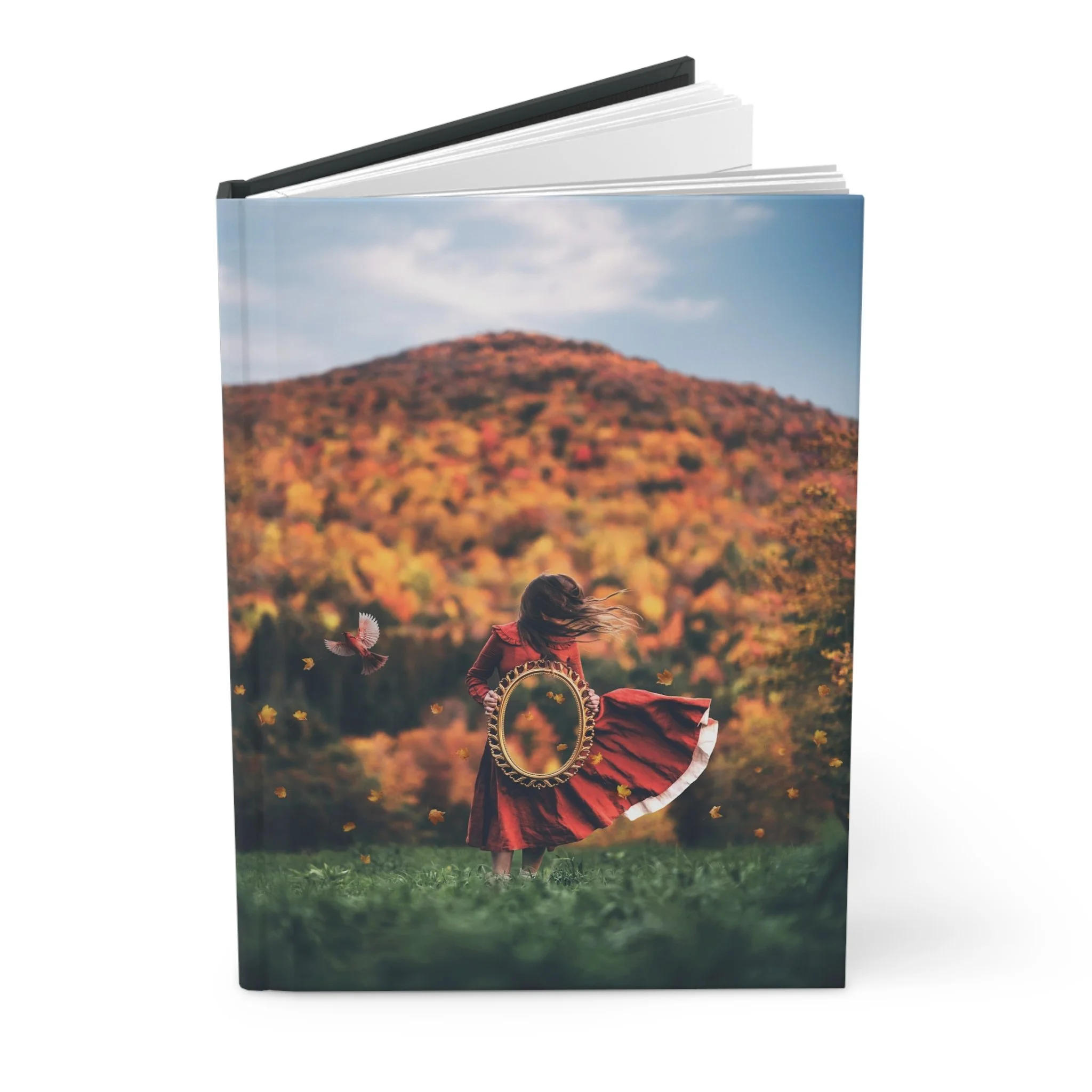 Magic Fall Mirror Hardcover Journal