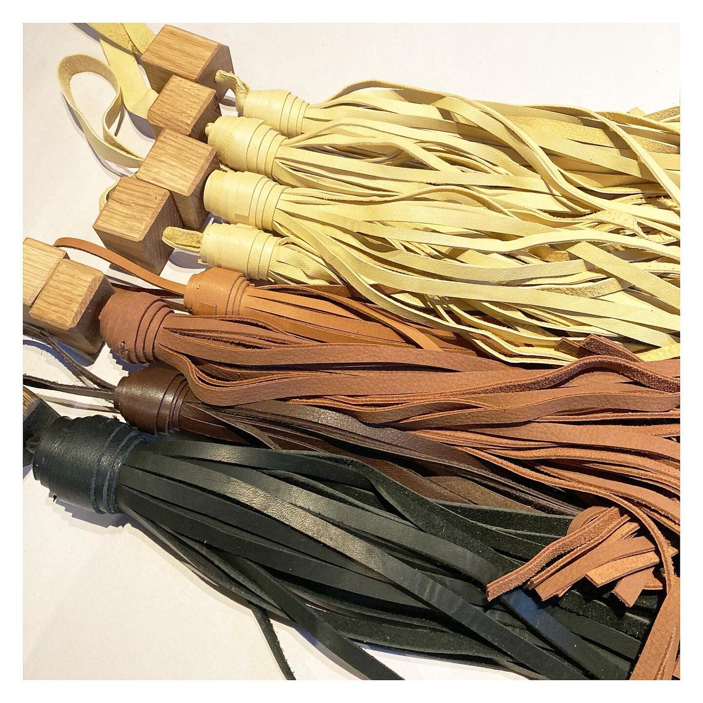 leather + wood oversized sculptural tassels for your walls. Also I&rsquo;ve got hooks to hang them&hellip;.