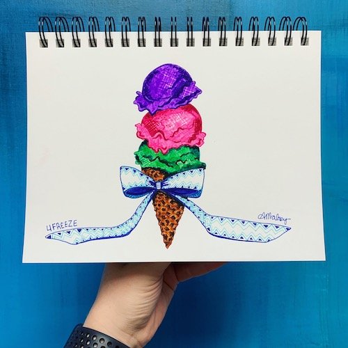 Stock Photo Art Ice Cream Cone.jpg