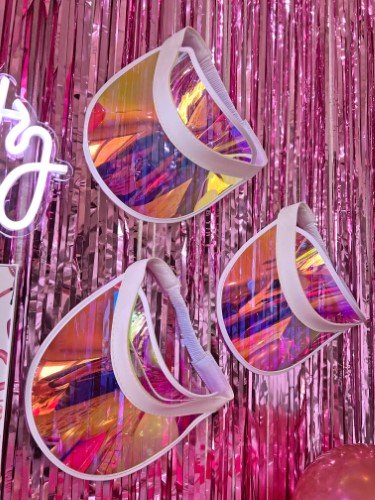 Stock Photo Pink Party Mock Up Barbie Visors (1).jpeg