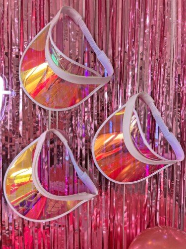 Stock Photo Pink Party Mock Up Barbie Visors (2).jpeg
