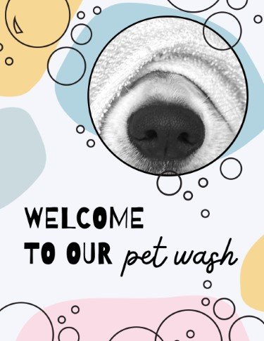 CA3170-Welcome Pet Wash Sign.jpg