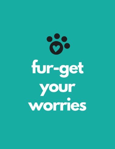CA3542-Pet Wash Fur-Get Your Worries Sign.jpg