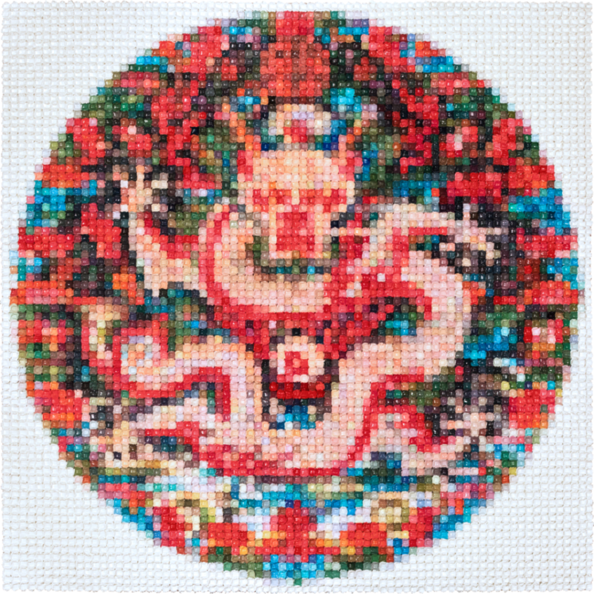 Imperial Dragon, oil on canvas, 48' x48', 2018