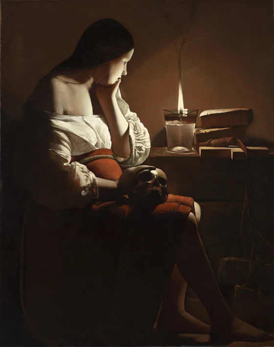 Georges de la Tour, The Magdelen with a Smoking Flame