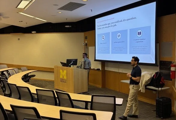 AI in Consulting Workshop with alums Mitch Kelly and Vin Gokhale
