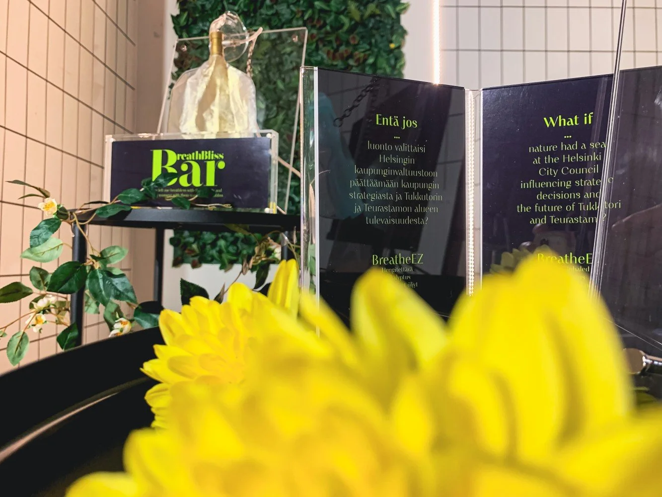 BreathBlissBar brings plants into decision-making