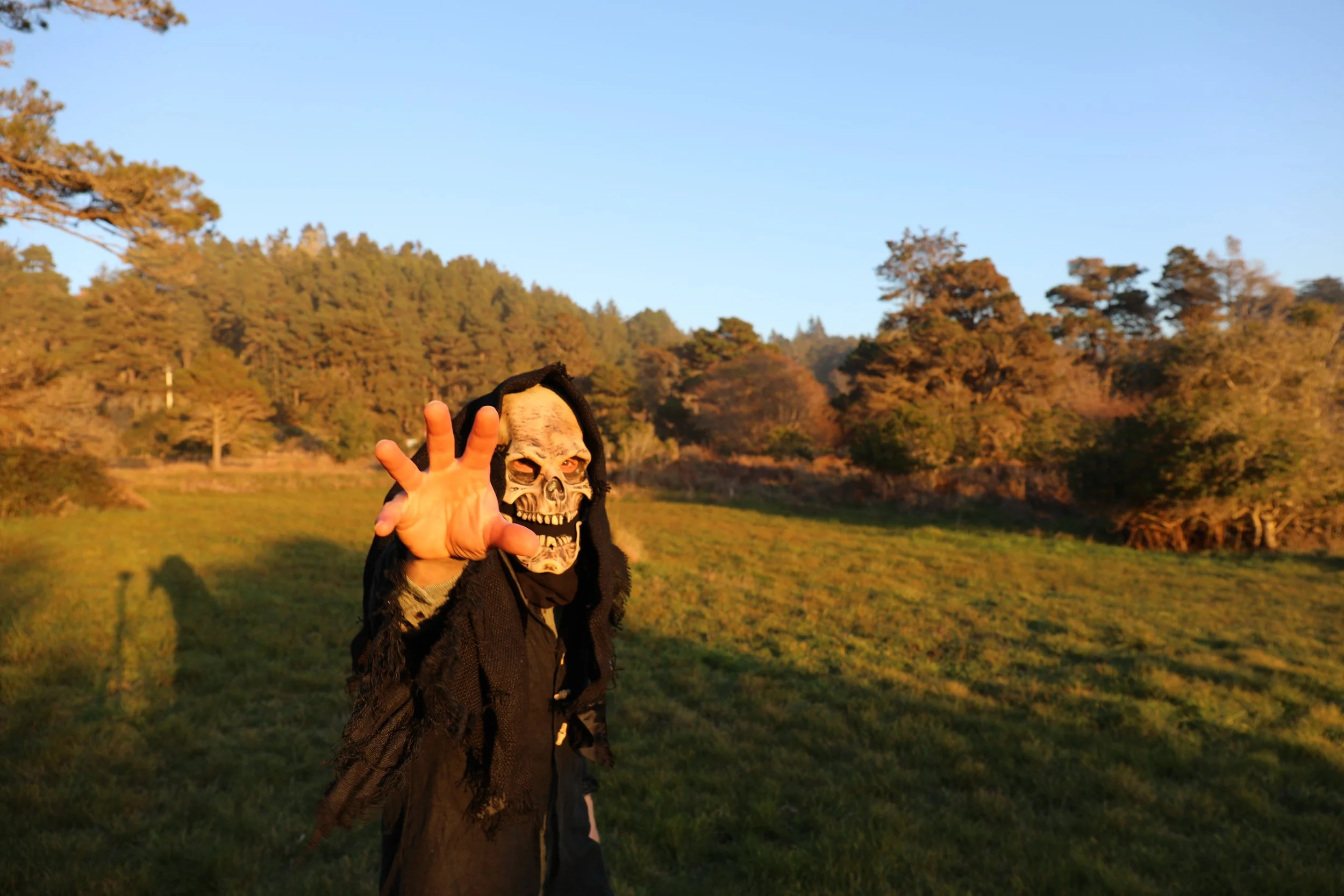 JAN 27, 2022 // SKULLFACE IS PHOTOGRAPHED IN THE EVENING SUN