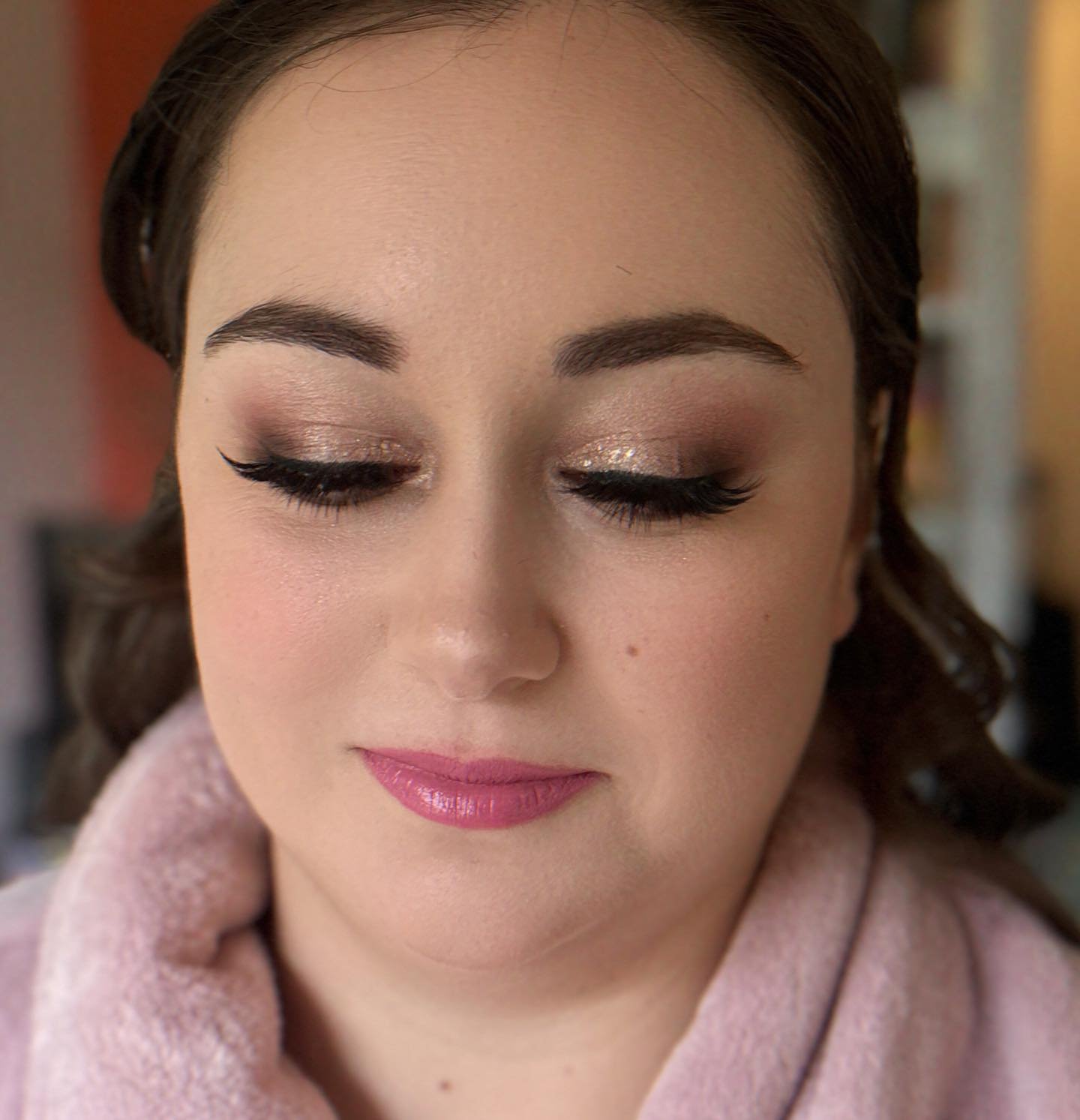 A little bit sparkle with the bride makeup. #bridemakeuplook #weddingmakeup #weddingmakeupartist #wellingtonbride #wellingtonmakeupartist