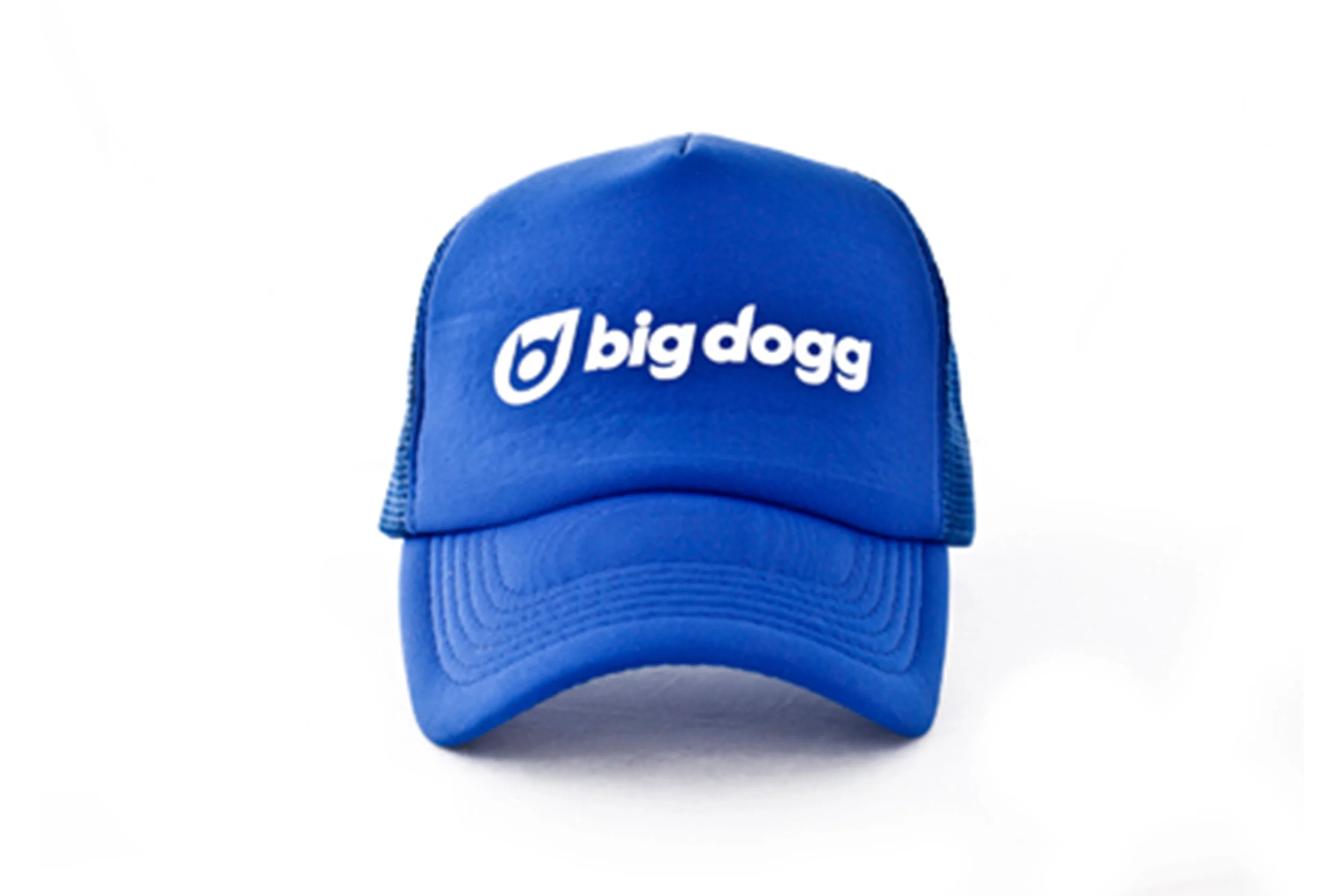 Royal blue logo trucker hat