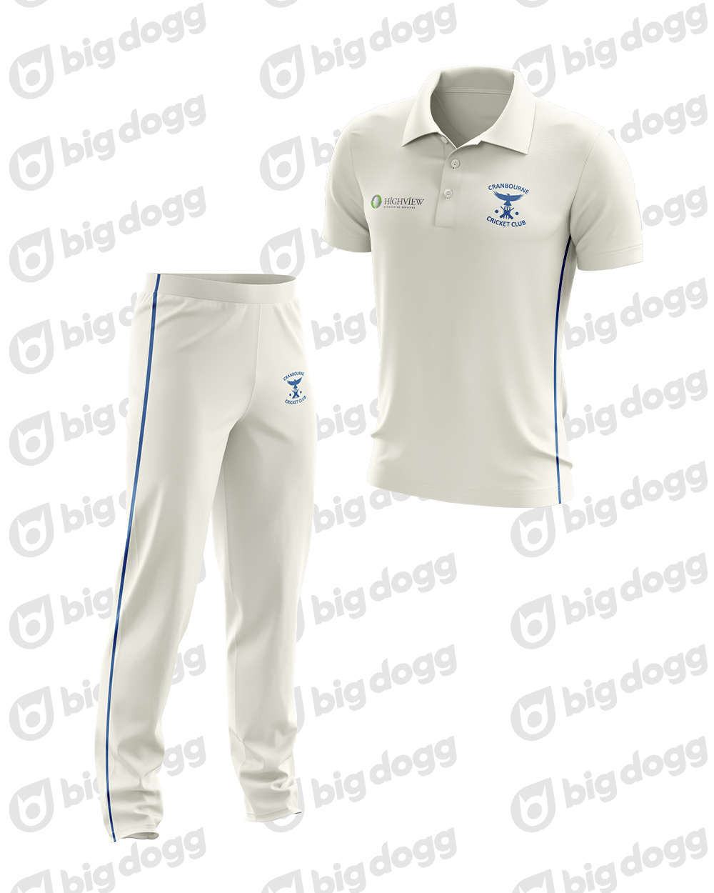Cranbourne CC Cream Playing Kit (Shirt &amp; Pants)