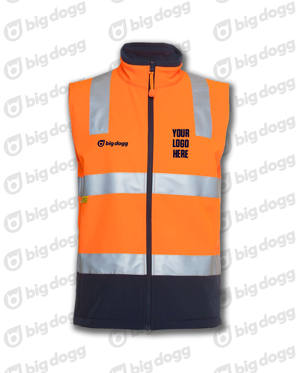 WORKWEAR HI VIS SOFTSHELL VEST