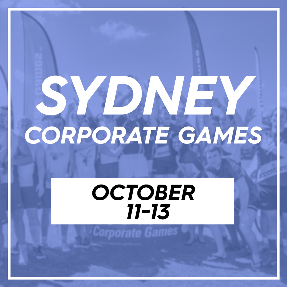 SYDNEY CORPORATE GAMES OCTOBER 11th - 13th 
