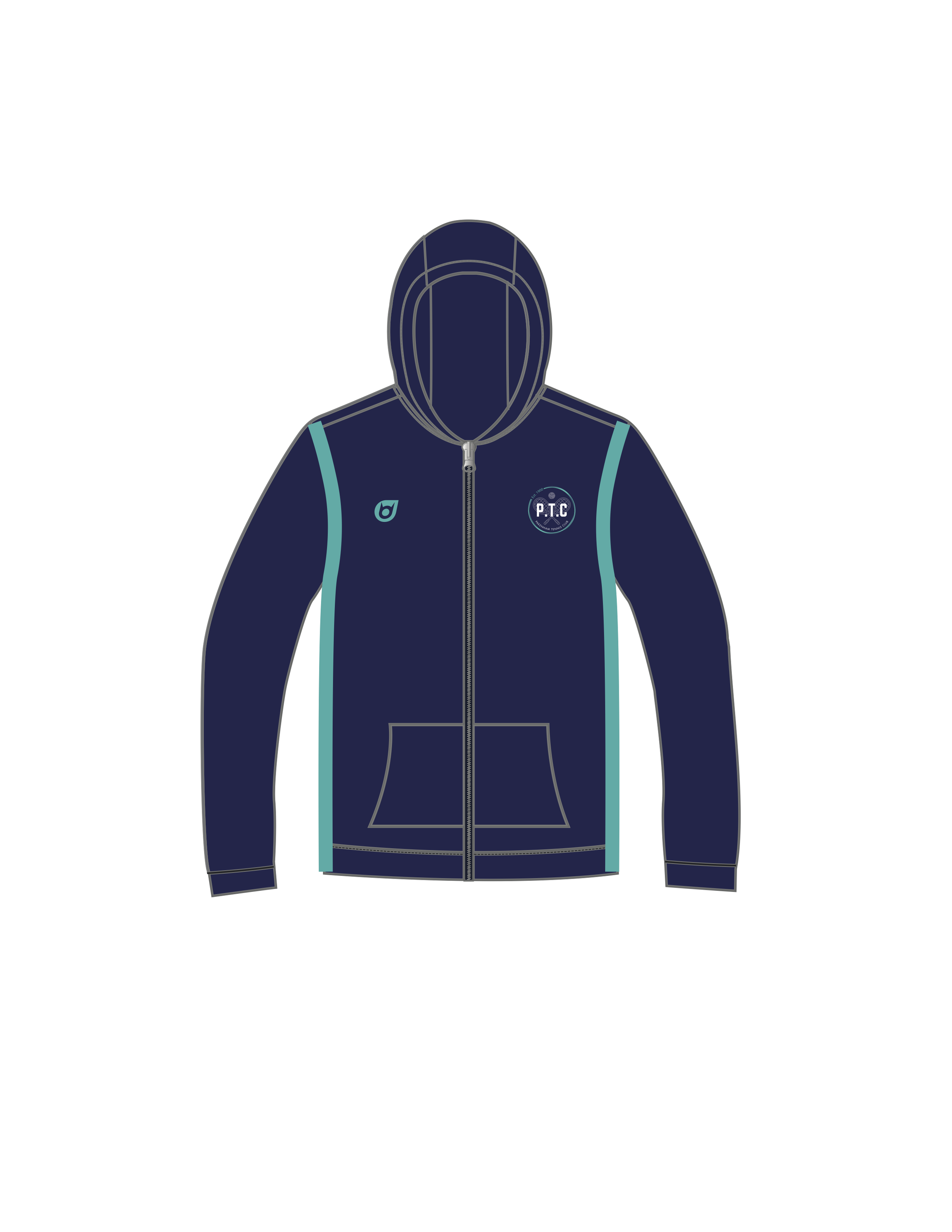 PTC - Zip Hoodie Jacket in Speedo Fleece fabric