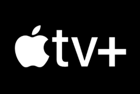 Apple TV+ logo on a black background