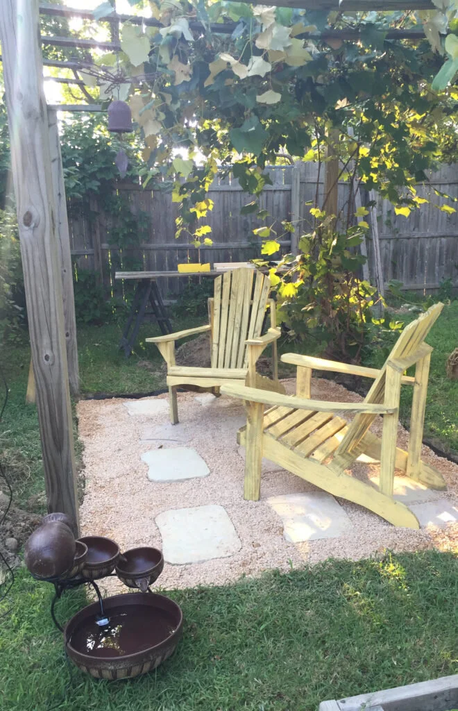 Afternoon Project: Simple Grape Arbor Patio