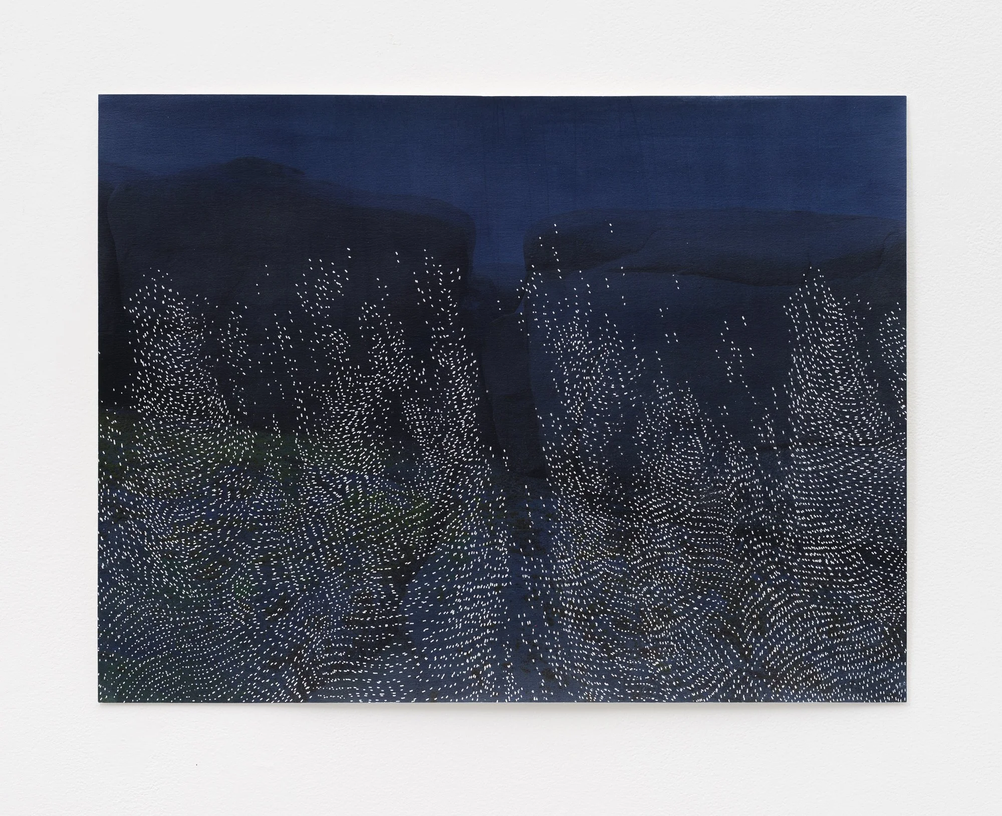 Night Sweats 1, 2025 watercolor, ink, inkjet print, paper 20.75” x 27.75”